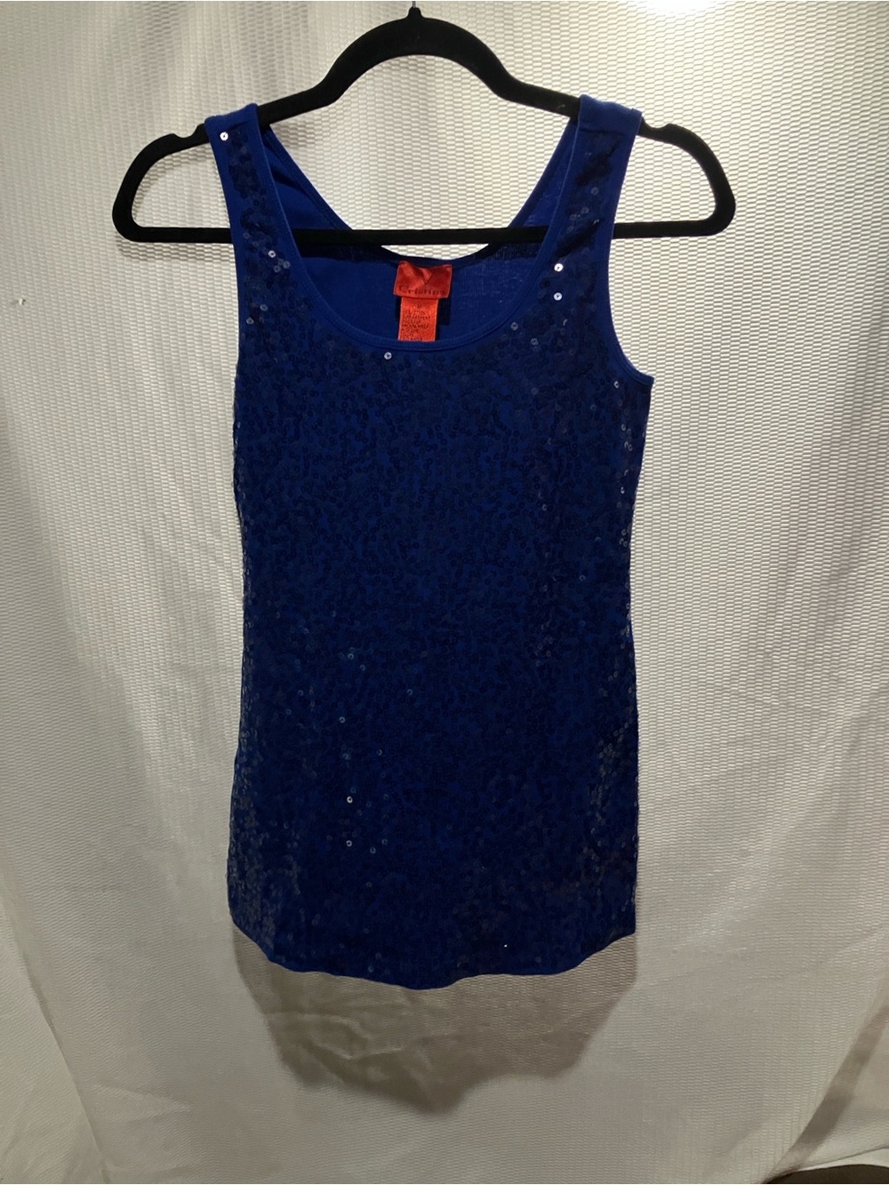 Christina Royal Blue Sequin Tank
